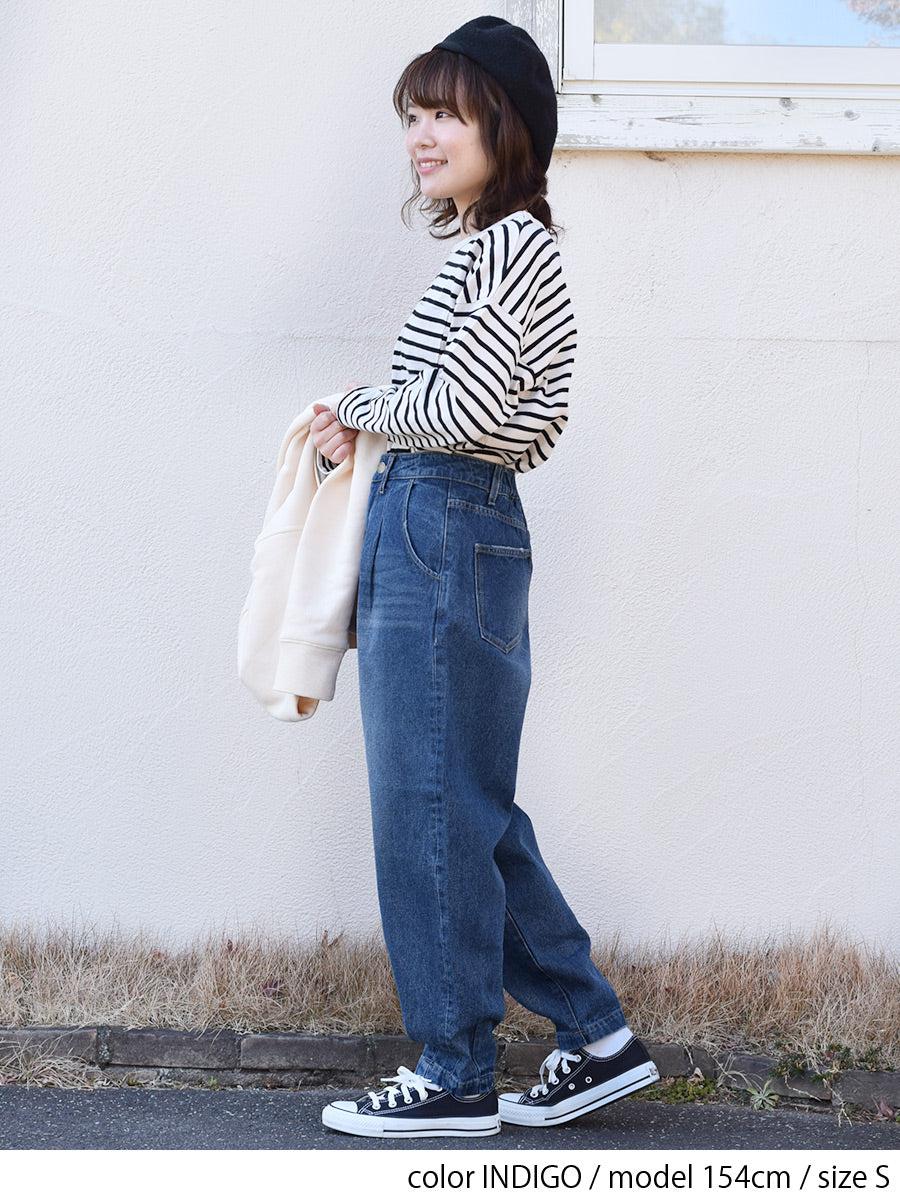 デニムカーブパンツ