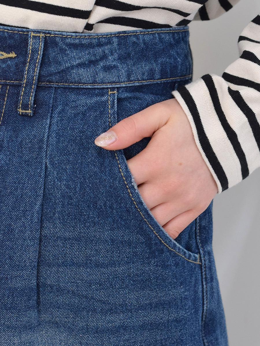 デニムカーブパンツ