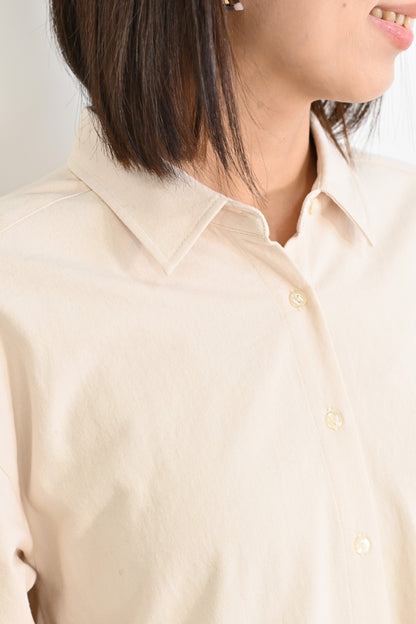 ソフト綿起毛バックスリットチュニック