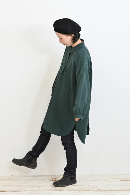 ソフト綿起毛バックスリットチュニック