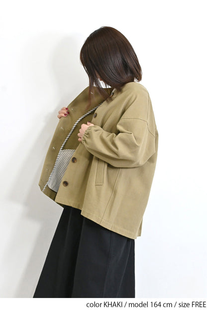 Vネックブルゾン