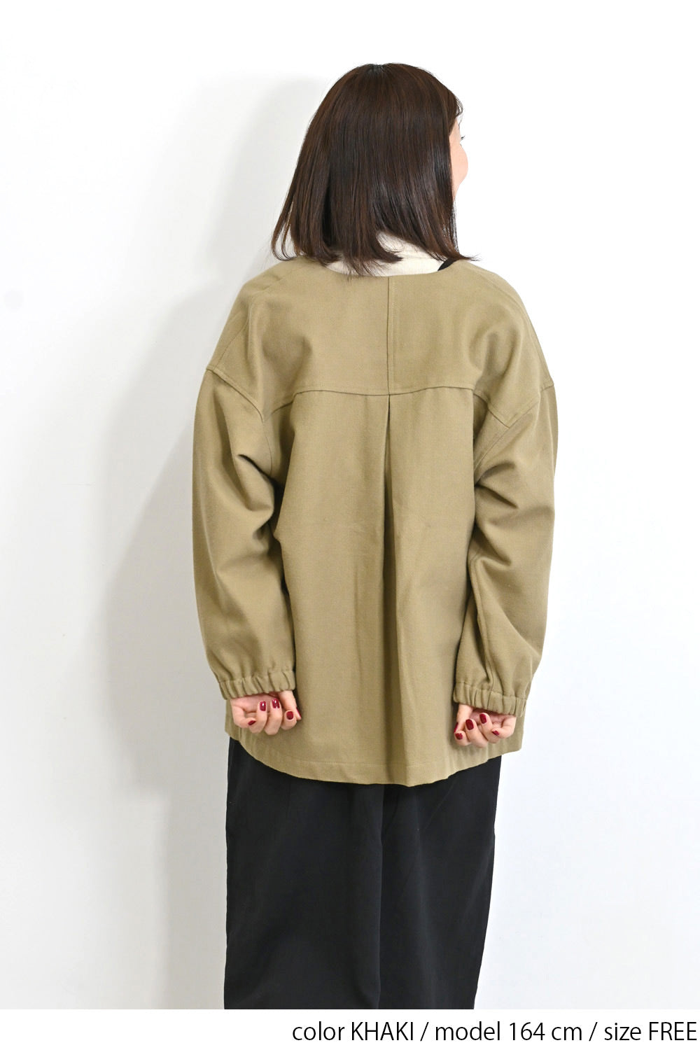 Vネックブルゾン