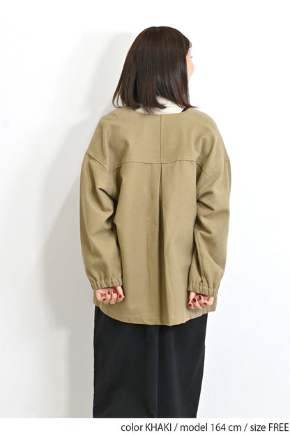 Vネックブルゾン
